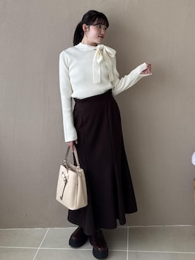 「VIS（ビス）のアイテム（バッグ）」を使った、minary1005さん（レディース・158cm）の夏コーディネート