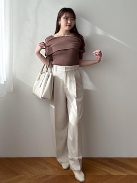 「Juze（ジュゼ）のアイテム」を使った、minary1005さん（レディース・158cm）の春コーディネート