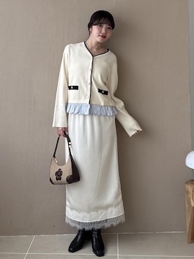 「VIS（ビス）のアイテム（スカート）」を使った、minary1005さん（レディース・158cm）の秋コーディネート