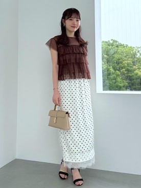 「VIS（ビス）のアイテム（キャミソール）」を使った、minary1005さん（レディース・158cm）の夏コーディネート