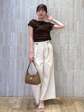 「フェミニンコーデ」｜「アイテム（サンダル）」を使った、minary1005さん（レディース・158cm）の夏コーディネート