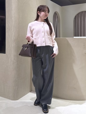 「アイテム（ノーカラージャケット）」を使った、minary1005さん（レディース・158cm・20代）の秋コーディネート