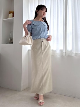 「Juze（ジュゼ）のアイテム」を使った、minary1005さん（レディース・158cm）の春コーディネート