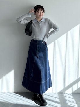 「Juze（ジュゼ）のアイテム」を使った、minary1005さん（レディース・158cm）の冬コーディネート