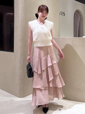 「アイテム（バレッタ/ヘアクリップ）」を使った、minary1005さん（レディース・158cm）の秋コーディネート