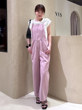 「アイテム（サロペット/オーバーオール）」を使った、minary1005さん（レディース・158cm・20代）の夏コーディネート