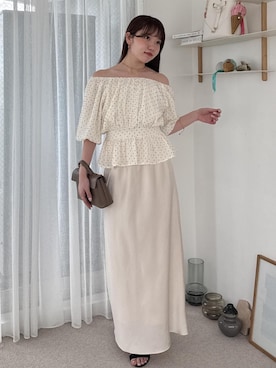 「VIS（ビス）のアイテム（アクセサリー）」を使った、minary1005さん（レディース・158cm）の夏コーディネート