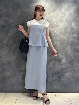 「VIS（ビス）のアイテム（バッグ）」を使った、minary1005さん（レディース・158cm）の夏コーディネート