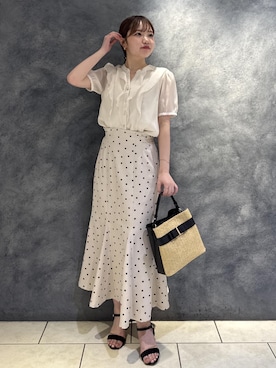 「VIS（ビス）のアイテム」を使った、minary1005さん（レディース・158cm）の夏コーディネート