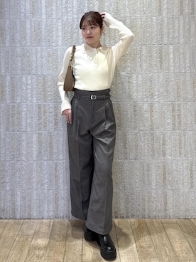 「VIS（ビス）のアイテム（トップス）」を使った、minary1005さん（レディース・158cm）の冬コーディネート