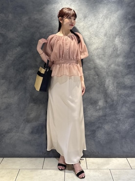 「VIS（ビス）のアイテム（キャミソール）」を使った、minary1005さん（レディース・158cm）の夏コーディネート