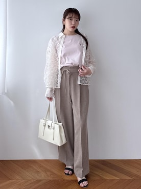 「Juze（ジュゼ）のアイテム」を使った、minary1005さん（レディース・158cm）の春コーディネート