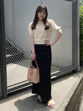 「フェザー」｜「アイテム（スカート）」を使った、minary1005さん（レディース・158cm）の夏コーディネート