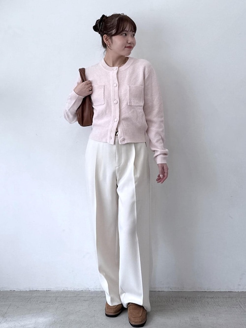 美easy】ウーリッシュ2タックワイド/スラックスパンツ【洗える