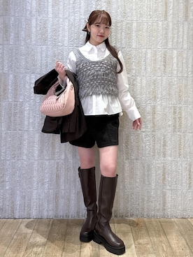 「アイテム（シュシュ）」を使った、minary1005さん（レディース・158cm・20代）の秋コーディネート