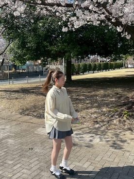 「DIAVEL（ディアベル）のアイテム」を使った、Rioさん（レディース・156cm）の春コーディネート