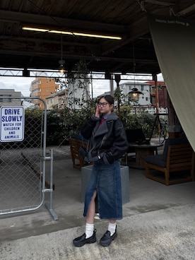 「GAP（ギャップ）のアイテム」を使った、Rioさん（レディース・156cm）の春コーディネート