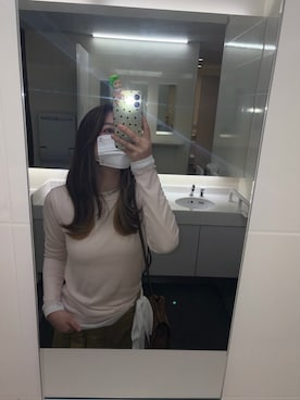 「TONE SELECT GOODS（トーンセレクトグッズ）のアイテム」を使った、Rioさん（レディース・156cm）の春コーディネート