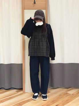 「Samansa Mos2（サマンサ モスモス）のアイテム（シューズ）」を使った、ayuさん（レディース・153cm）の秋コーディネート