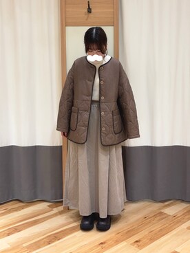 「Samansa Mos2（サマンサ モスモス）のアイテム（ジャケット/アウター）」を使った、ayuさん（レディース・153cm）の秋コーディネート