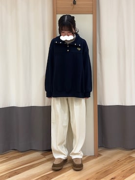 「タートルネック」｜「アイテム（その他シューズ）」を使った、ayuさん（レディース・153cm）の冬コーディネート