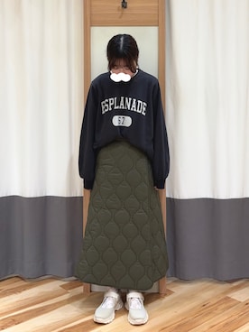 「アイテム（ドレスシューズ、ベージュ系）」を使った、ayuさん（レディース・153cm）の秋コーディネート