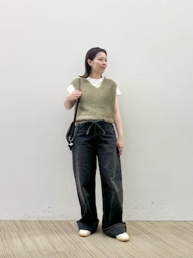 「アイテム（キーホルダー）」を使った、Nakamotoさん（レディース・152cm）の秋コーディネート