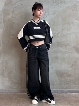 「アイテム（スウェット）」を使った、RHさん（レディース・158cm）の夏コーディネート