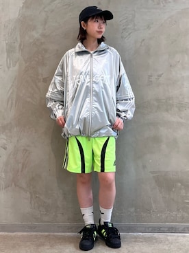 「アイテム（ジャージ）」を使った、RHさん（レディース・158cm）の夏コーディネート