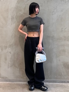 「アディダスオリジナルス」｜「アイテム（ハンドバッグ）」を使った、RHさん（レディース・158cm）の夏コーディネート