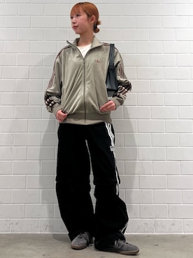 「アイテム（ジャージ）」を使った、RHさん（レディース・158cm）の秋コーディネート