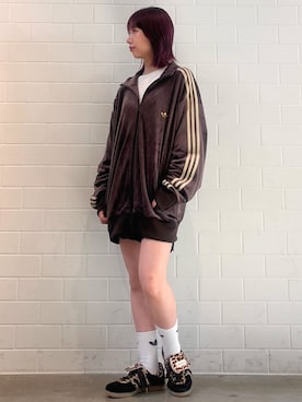 「アイテム（ジャージ）」を使った、RHさん（レディース・158cm）の秋コーディネート