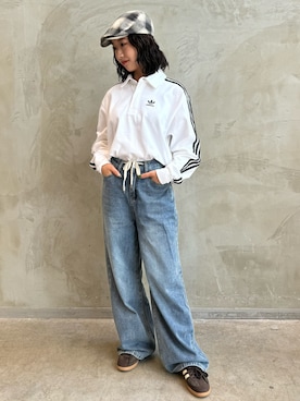 「長袖シャツ」｜RHさん（レディース・159cm）の秋コーディネート
