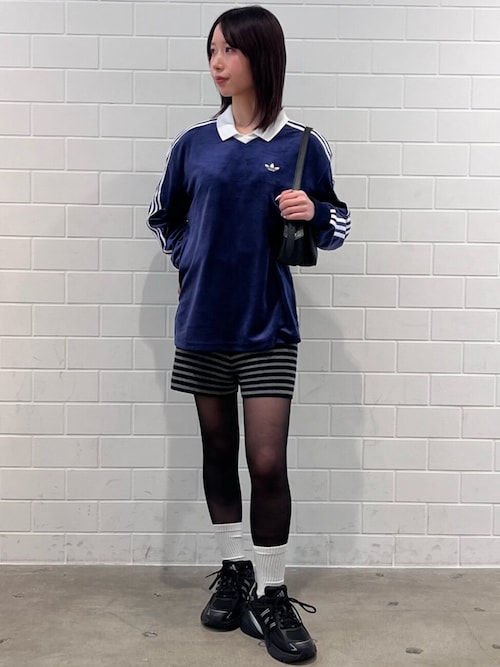 ベロア長袖ポロシャツ / アディダスオリジナルス adidas Originals