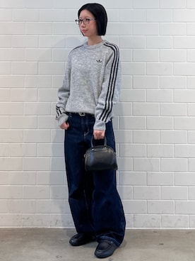 「adidas（アディダス）のハンドボール スペツィアル ローファー / HANDBALL SPEZIAL LOAFER / アディダスオリジナルス adidas Originals（スニーカー、ブラック系）」を使った、RHさん（レディース・158cm）の秋コーディネート