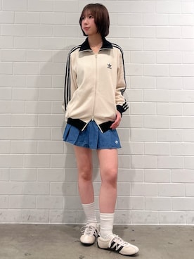 「adidas（アディダス）のアイテム（ジャケット/アウター）」を使った、RHさん（レディース・158cm）の春コーディネート