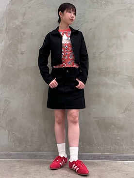 「アイテム（ナイロンジャケット）」を使った、RHさん（レディース・158cm）の夏コーディネート