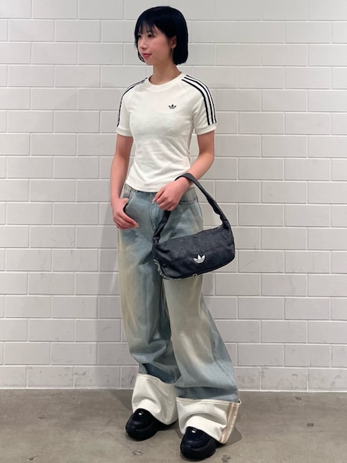 ビンテージ ワイドレッグ ジーンズ / アディダスオリジナルス adidas