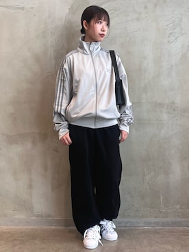 「アイテム（ジャージ）」を使った、RHさん（レディース・158cm）の夏コーディネート
