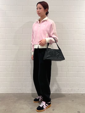 「アイテム（ジャージ）」を使った、RHさん（レディース・158cm）の秋コーディネート