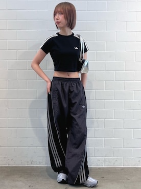 「クロップド丈」｜RHさん（レディース・158cm）の春コーディネート