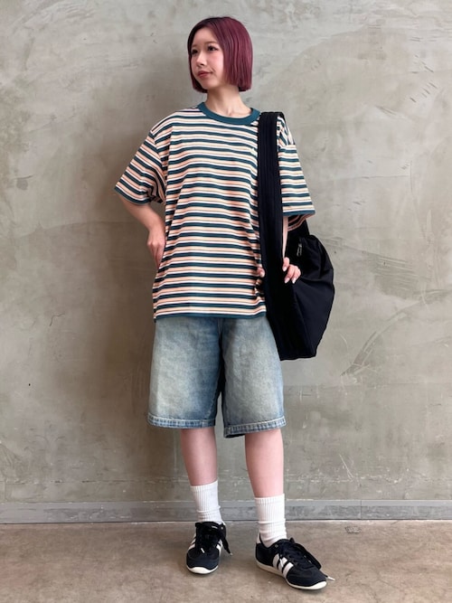 セール】'80s ルーズ ストライプ 半袖Tシャツ / アディダス