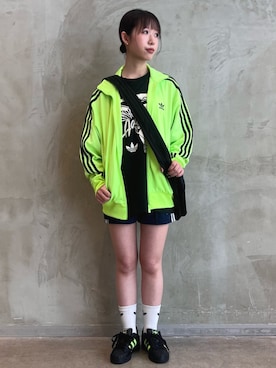 「アイテム（ジャージ）」を使った、RHさん（レディース・158cm）の夏コーディネート