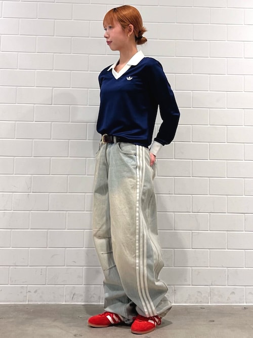 Adilenium シーズン 3 バナナフィット ウォッシュドデニムパンツ Adilenium シーズン 3 バナナフィット ウォッシュドデニムパンツ