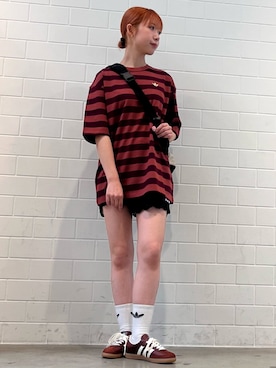「アイテム（バックパック/リュック）」を使った、RHさん（レディース・158cm）の秋コーディネート