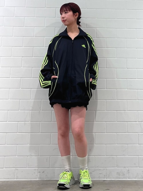 レース トリム スリーストライプス ショーツ ショートパンツ