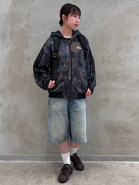 「アイテム（バックパック/リュック）」を使った、RHさん（レディース・158cm）の夏コーディネート