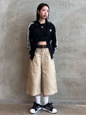 「アイテム（ジャージ）」を使った、RHさん（レディース・158cm）の夏コーディネート