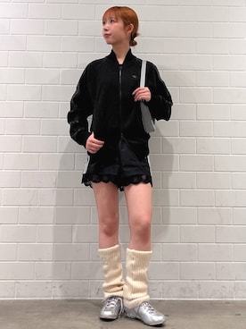 「アイテム（ジャージ）」を使った、RHさん（レディース・158cm）の秋コーディネート