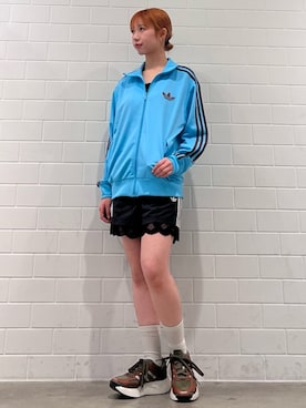 「アイテム（ジャージ）」を使った、RHさん（レディース・158cm）の秋コーディネート